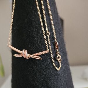 Elegant Celine Rose Gold Necklace with Crystal Accents